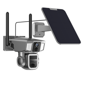 LCLCTEK 2k kablosuz 4g Wifi 10X Zoom çift Lens kamera ile güneş enerjili pil güvenlik kamera açık IP66 su geçirmez - Product Image 3