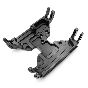 Capra 1.9 UTB için KYX CNC alüminyum şasi ve şanzıman tabanı-Metal RC yükseltme parçaları, eksenel SCX10 için Off-Road paletli çerçeve - Product Image 4