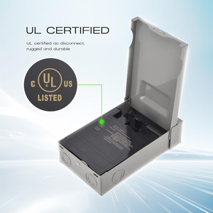 Interruptor de desconexión de A/C con fusible 240V 60A Caja de interruptor extraíble Componentes electrónicos de plástico Caja de desconexión fundida - Product Image 3