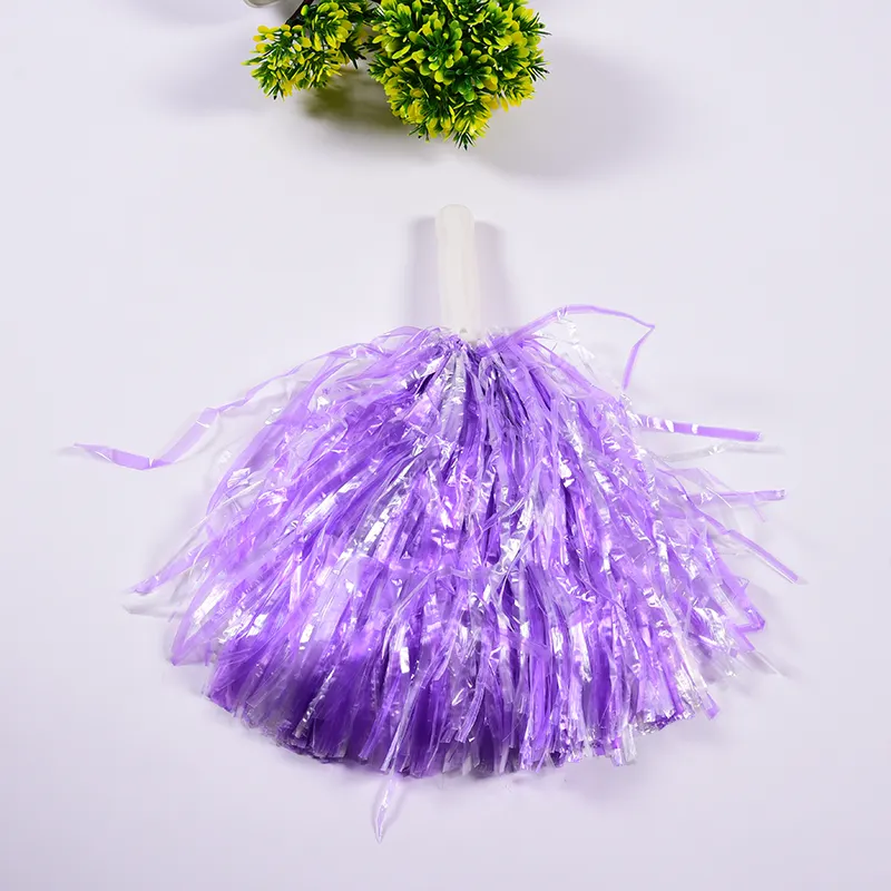 Kunststoff Cheerleader Pom Pom Girl Cheer Tanken Requisiten Cheerleading Pompon Pompons Nicht verblassende Plastik hand blumen