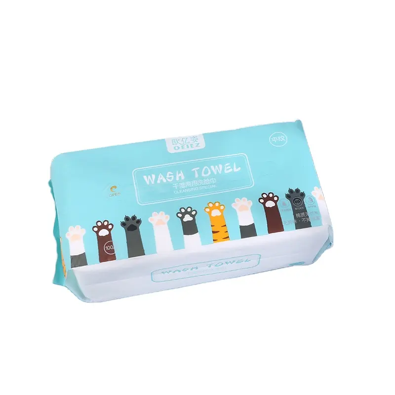 High quality hot sale 70 pieces of cotton soft towel and face towel packaging bag