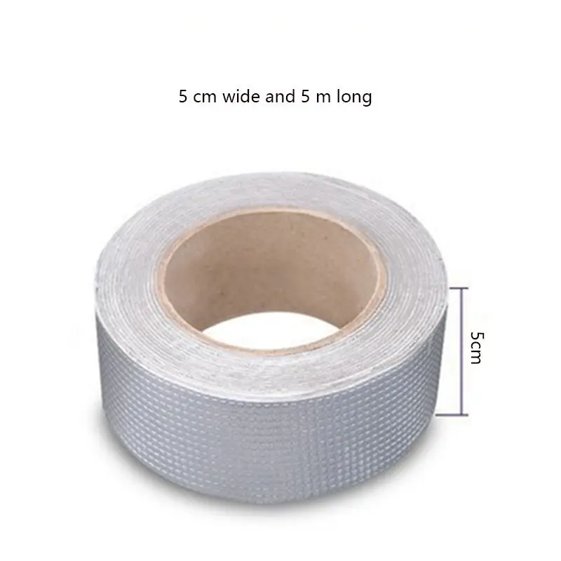 Siêu Mạnh Đen Cao Su Tự Dính Vinyl Dính Tape Aluminum Foil Butyl Băng Cao Su Cho Sửa Chữa Mái Nhà