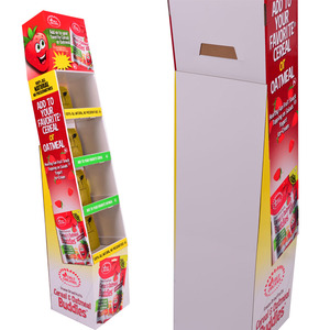 Wellpappe Pop Karton Schokolade Boden stehend Display Stand Rack Regale Lebensmittel Kartoffel Snack Karton Display - Product Image 5