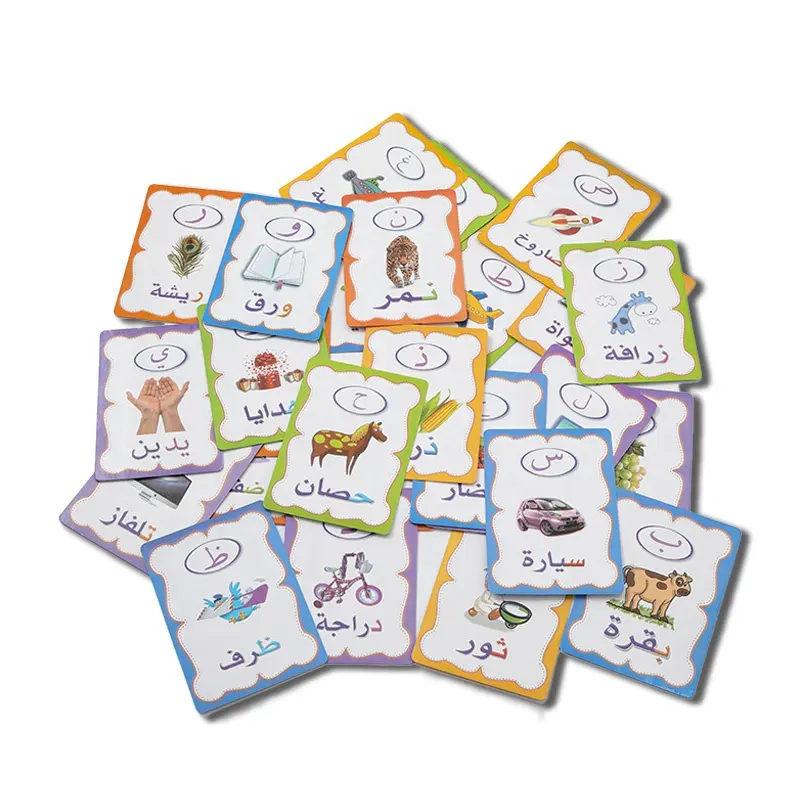 Palavras Montessori Visão Do Bebê Árabe Aprendizagem Speech Therapy Toy Toddlers Flash Cards Papel Brinquedos Educativos Para Crianças Boys & Girls