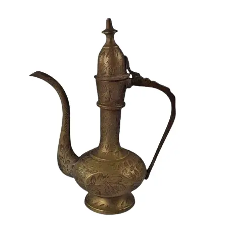 Tendencia diseño grabado Dallah té árabe y cafetera utensilios de cocina cafetera Dallah venta al por mayor tetera árabe