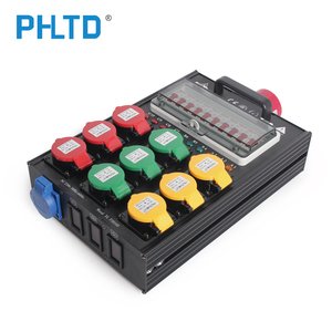 Caja de distribución de fuente de alimentación eléctrica de 9 vías Phltd con equipo de distribución de energía interior de etapa de salida de 16A 3pin - Product Image 6