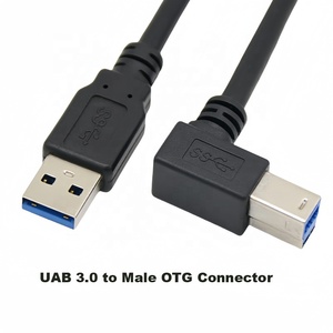高速5Gbps 90度左角USB 3.0 A至b型公端口定制90度右左角usb A公到b型公 - Product Image 2