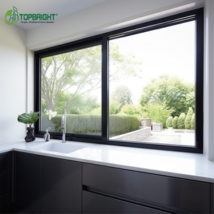 Design moderno in lega di alluminio finestre scorrevoli in acciaio inox rete di apertura orizzontale modello di apertura tenda pieghevole - Product Image 1