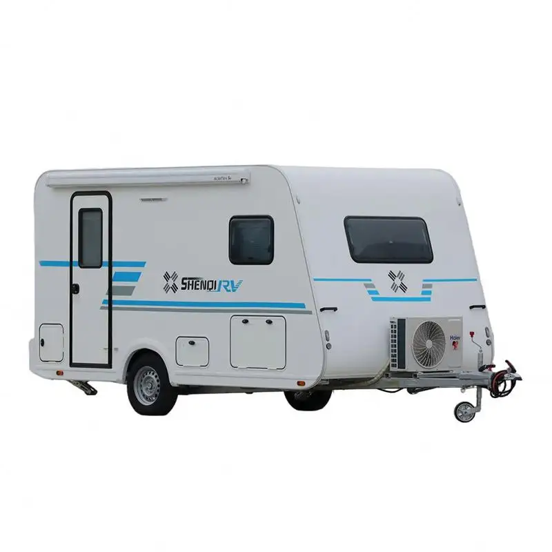 Camper Home-caravana, remolque de viaje con lavabo, camas, sofás, mesa, contenedor de aire, refrigerador, Kit de cocina