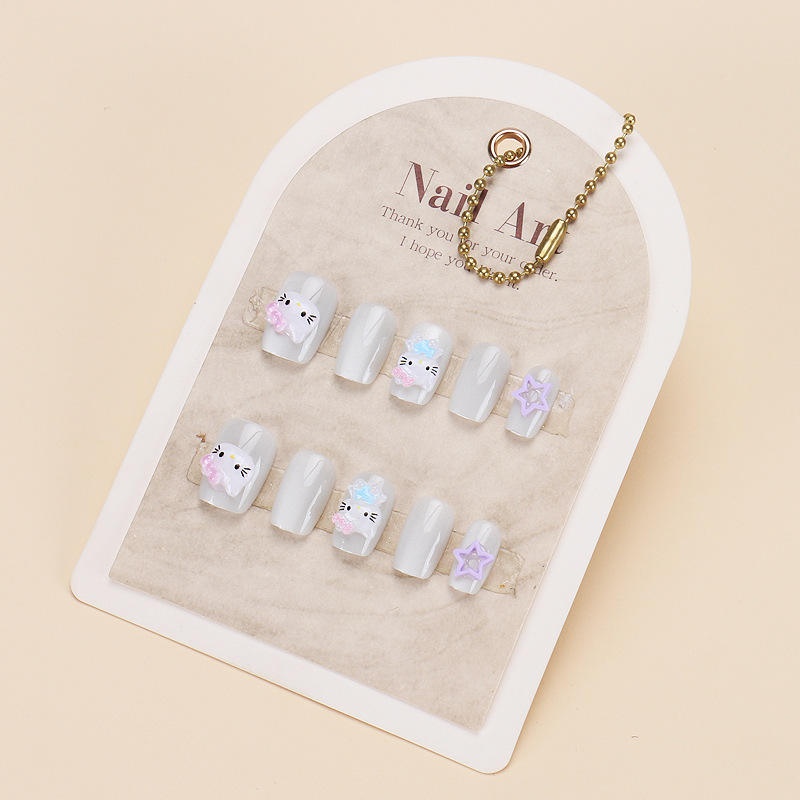 เล็บทำมือ1651กล่องขนาด10ชิ้น