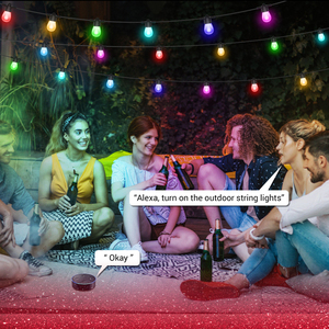 スマートAPP制御RGB LEDストリングライト防水屋外ソーラーS14電球12V WiFiホーム装飾ストリングライト住宅 - Product Image 6