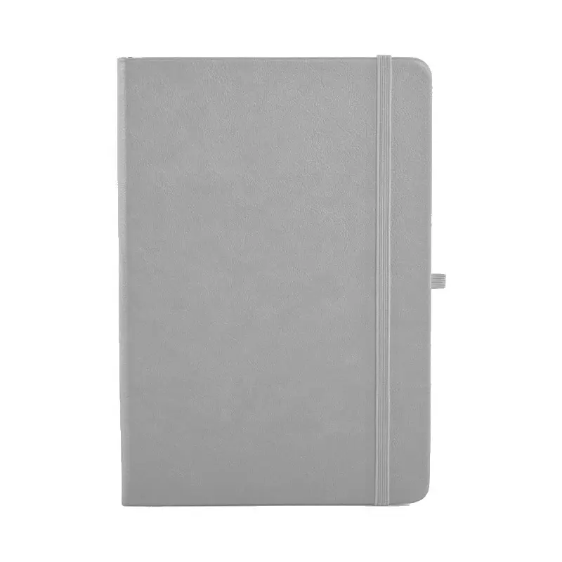 Notebook perencana kotak-kotak warna coklat kulit mewah, buku harian longgar papan catur Putih, Binder A5 A6 kotak-kotak dengan tombol jepret