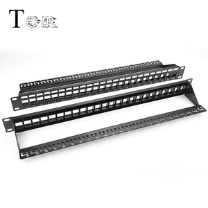 TOM-P-16 19'' 1U <strong>UTP</strong> Blank 24port <strong>Patch</strong> <strong>Panel</strong> with Back bar Unshielded Modular Distribution Frame Empty Frame <strong>Patch</strong> <strong>Panel</strong>