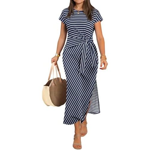Navy Blue White Stripe