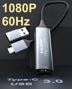 4K HDMI至USB 3.0 2.0 C型视频采集卡1080P捕获适配器流游戏广播屏幕记录设备 - Product Image 4
