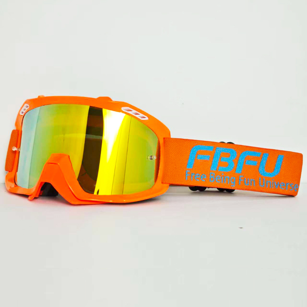 Gafas rojas con montura naranja