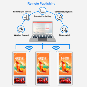 18.5 a due schermi "+ 10.1" per ascensori interni Smart Advertising Digital Signage controllo Lcd doppio Display con Software Cloud Cms - Product Image 5