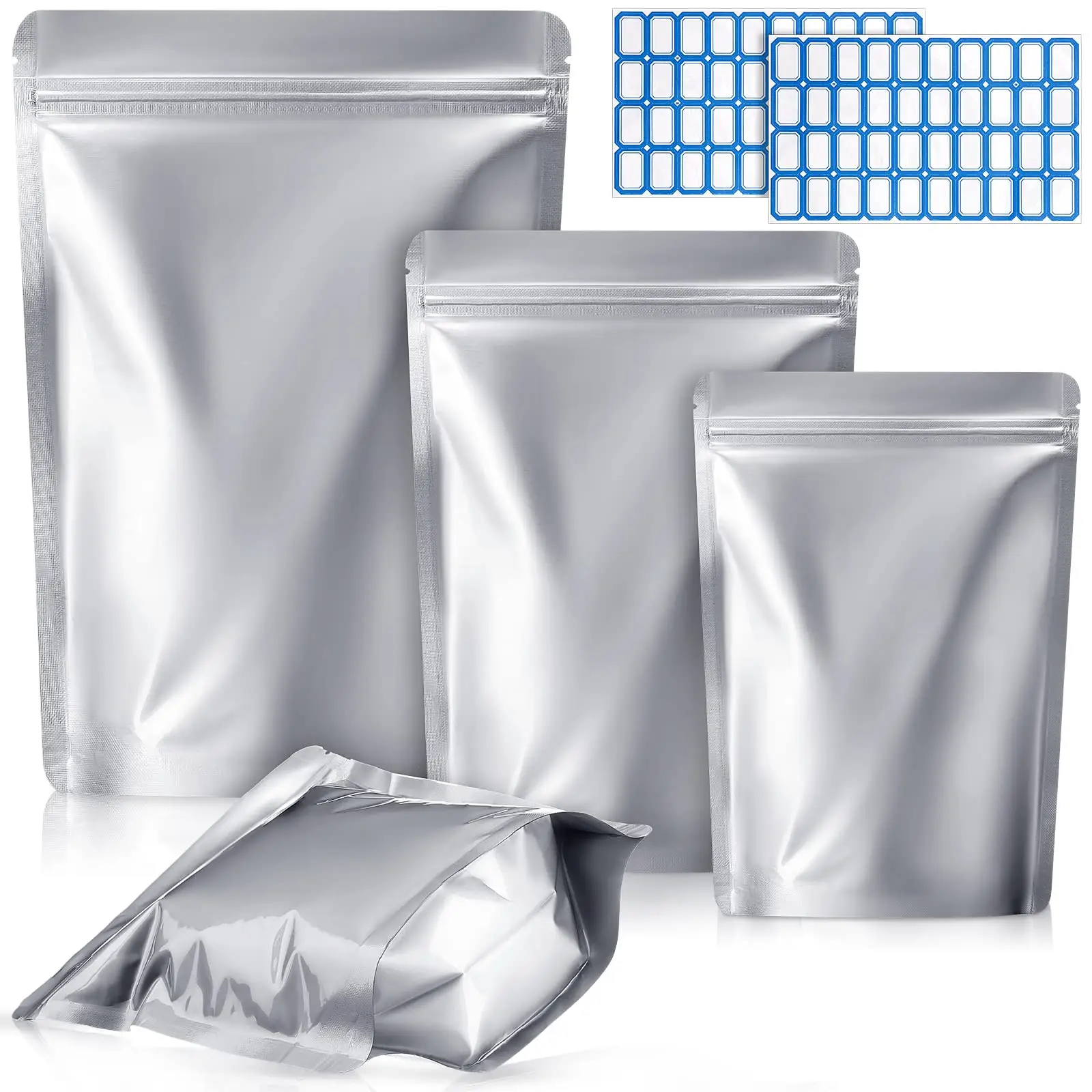 Bolsa de aluminio ziplock Stand Up laminado bolsas de papel de aluminio para té café embalaje de alimentos para mascotas