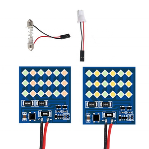 Led araba 12V 18 3030 Smd Led modülü için gövde bölmesi Tricolor iç lamba okuma lambası - Product Image 1
