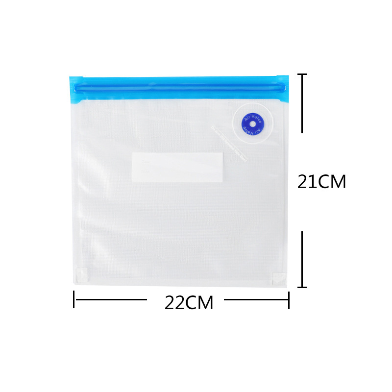 Blue zipper 22*21cm