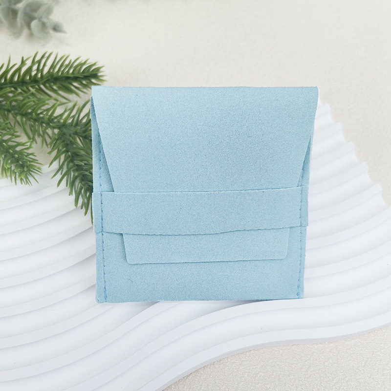 Blu --- borsa per gioielli (8*8 senza logo)