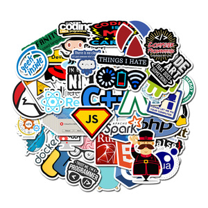 50 Pcs Programming <strong>Programmer</strong> PVC Waterproof Stickers for Skateboard, Laptop, Table, Pencil Case, Refrigerator, Table and Books - Product Image 5