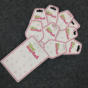Cheap <strong>Custom</strong> Design <strong>Printing</strong> Name Logo Paper Garment Hangtag Labels Clothing Hang <strong>Tags</strong> with <strong>String</strong> - Product Image 2