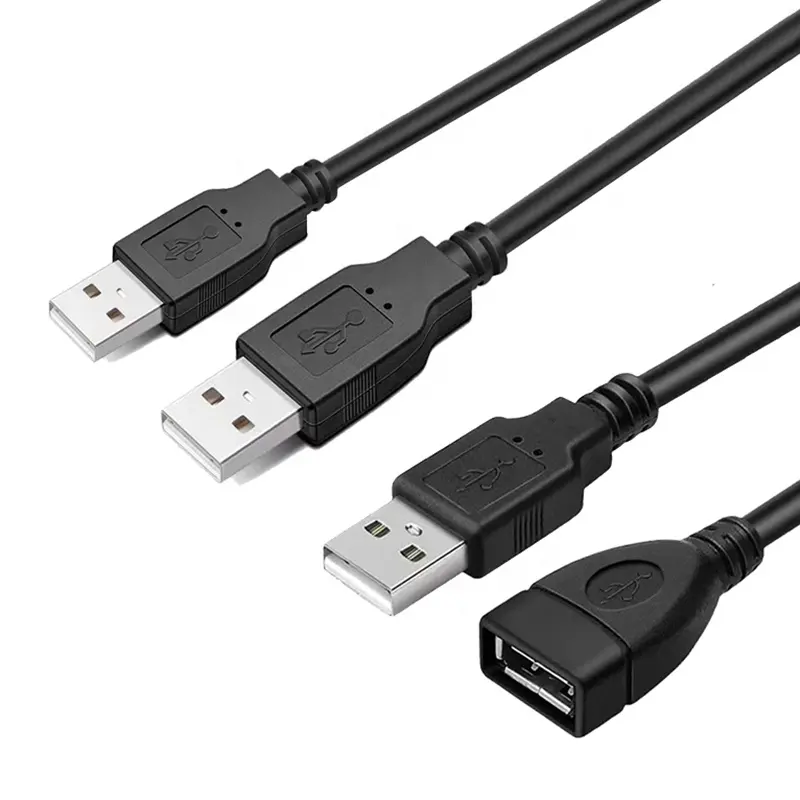 Kabel komputer ekstensi USB 2.0 wanita KE pria, kabel komputer ekstensi 480Mbps transmisi USB 2.0 M/F