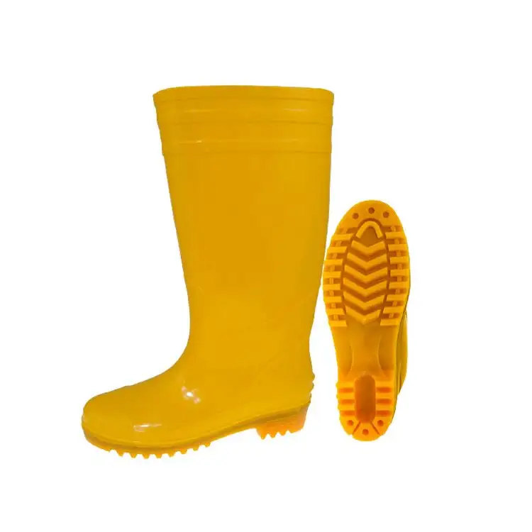 Stivali da pioggia piatti da donna non di sicurezza per l'industria alimentare standard CE opzionale multicolore stivali di gomma bianchi per donna in gomma