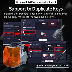 Kukai Alpha Pro Schlüssels chneide maschine Schlosser liefert Diagnose werkzeuge Autos chl üssel programmierer - Product Image 5