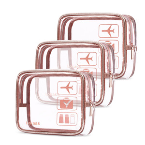BSCI ISO9001 Custom Logo PVC Cosmetic <strong>Pouch</strong> with Zipper, TSA Approved Clear Cosmetic Bags Wholesale - Product Image 5