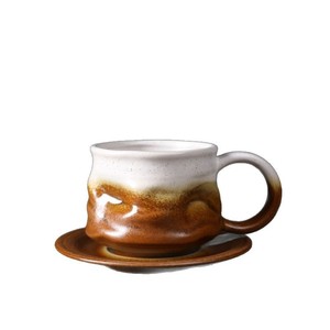 环保饮料咖啡杯陶瓷浓缩咖啡杯套装，带手柄储存咖啡杯，用于咖啡和茶浓缩咖啡机