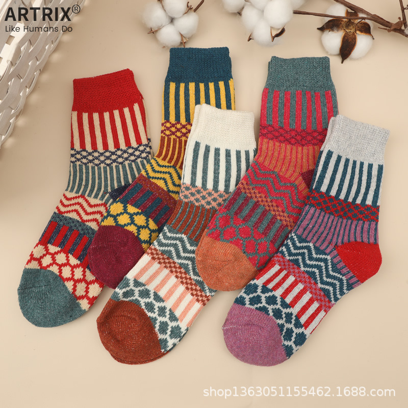 Stripes (thick line) women's socks