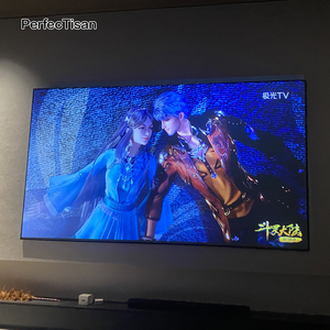 PerfecTisan Fresnel pantalla suave 100 pulgadas ganancia de alto brillo 2,3 ALR pantalla de proyección de marco fijo HD pantalla de cine en casa - Product Image 3