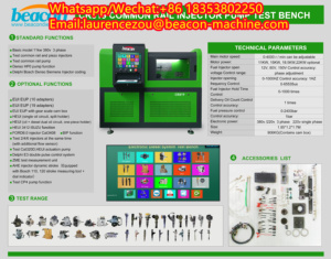Banco de prueba de bomba de inyector de common rail, con funciones EUI EUP 320D BIP ZME AHE CP4, modelo CR819 - Product Image 4