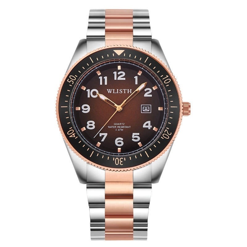 Stainless Steel Band Brown Dial