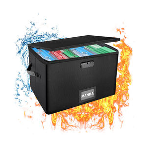 YIHUAXING, carpeta de archivos colgante personalizada, caja de documentos ignífuga bloqueable con cremallera para productos de archivo - Product Image 1