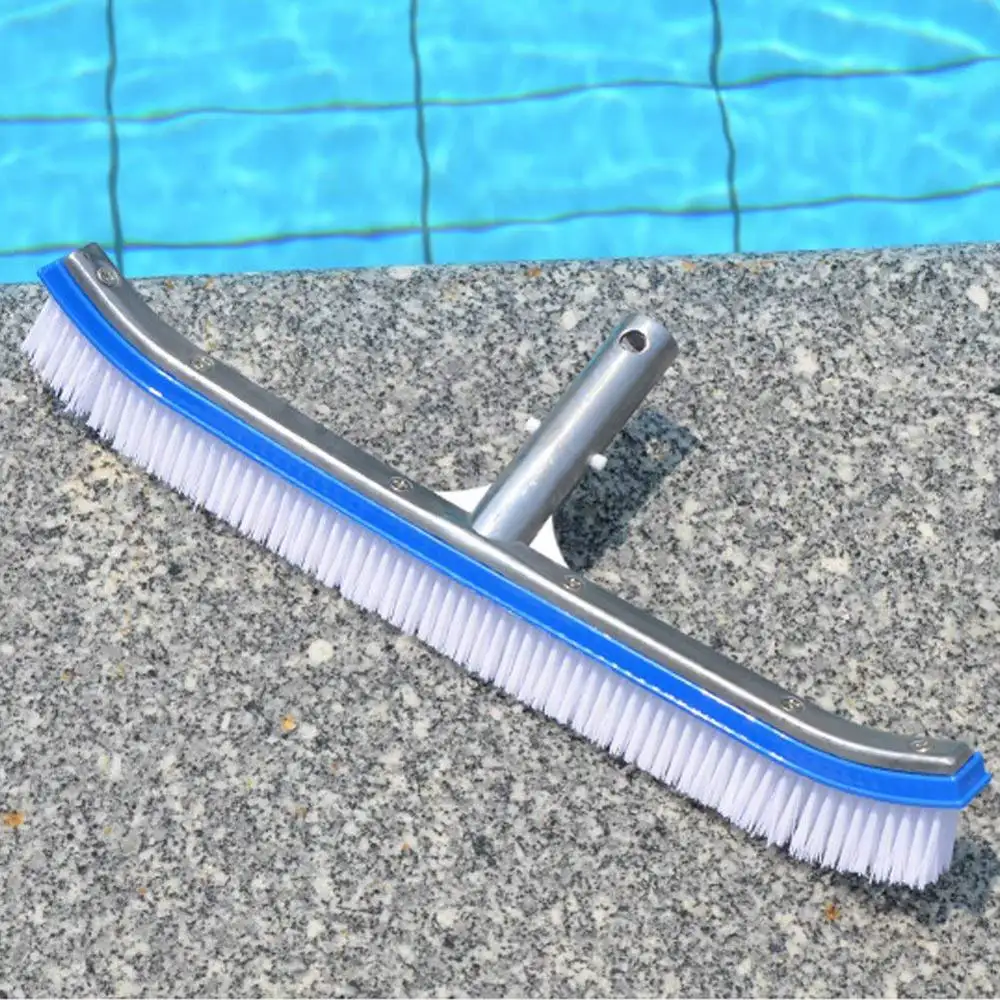 Escova de parede de alta eficiência de limpeza, ferramenta de alumínio para piscinas, spa, lago