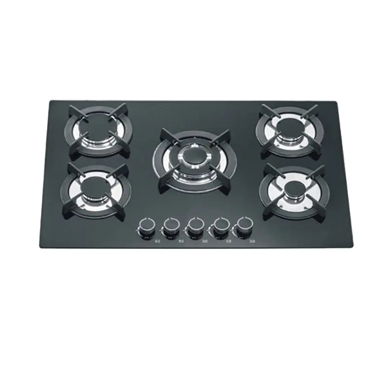 Kitchen Top Glass China Portable Induction and Gas Cooking Stoves Parts 5 burner gas cooker built in stove hob Gas Cooktops