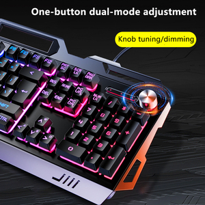 USB Wired Three-Piece Set of Gaming <strong>Keyboard</strong> <strong>Mouse</strong> and Headset Mechanical Feel Metal <strong>Computer</strong> Accessories - Product Image 4
