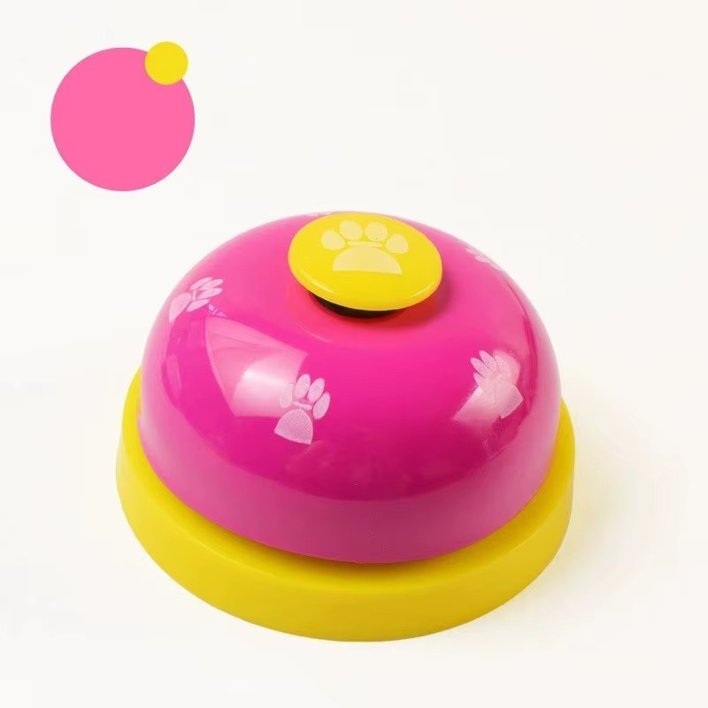 Bouton rose-rouge et jaune