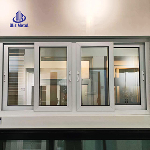 Высококачественные энергосберегающие раздвижные окна из ПВХ с защитой от взлома, звукоизоляционные окна из ПВХ-профиля, виниловые окна с двойным остеклением - Product Image 1