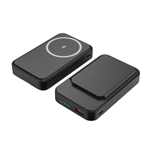 フォーンスタンド & カードウォレット付きプレミアムPUレザー磁気パワーバンク10000mAh 22.5W PD20W急速充電タイプC入力/出力 - Product Image 4