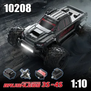 Yeni MJX Hyper Go 10208 1/10 ölçekli 4WD RC paletli 4X4 yetişkinler için fırçasız Motor yüksek hızlı uzaktan kumanda ile canavar araba - Product Image 2