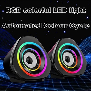 Vofull Modern Design <strong>Computer</strong> Woofer Gaming Speaker LED Light Automated Colour <strong>Cycle</strong> Bass <strong>Computer</strong> Speakers - Product Image 2