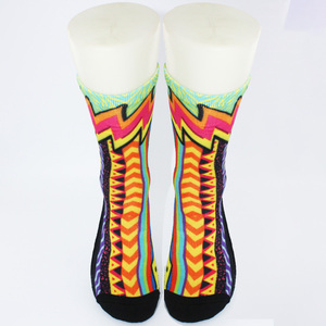 Custom 360 Degree Digital Printed Sublimation Seamless Polyester <strong>Socks</strong> - Product Image 1