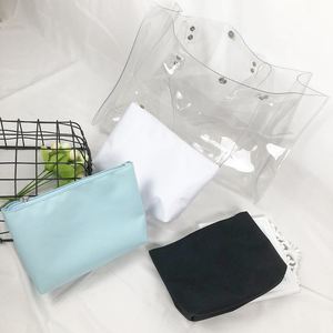 防水トートバッグカスタムクリアPVCハンドルショッピング工場直販