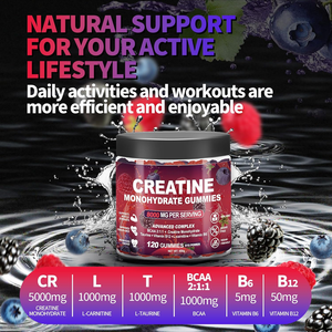 Le gommose di creatina fungono da integratore sportivo migliorando la resistenza e la forza e promuovendo la crescita muscolare - Product Image 2