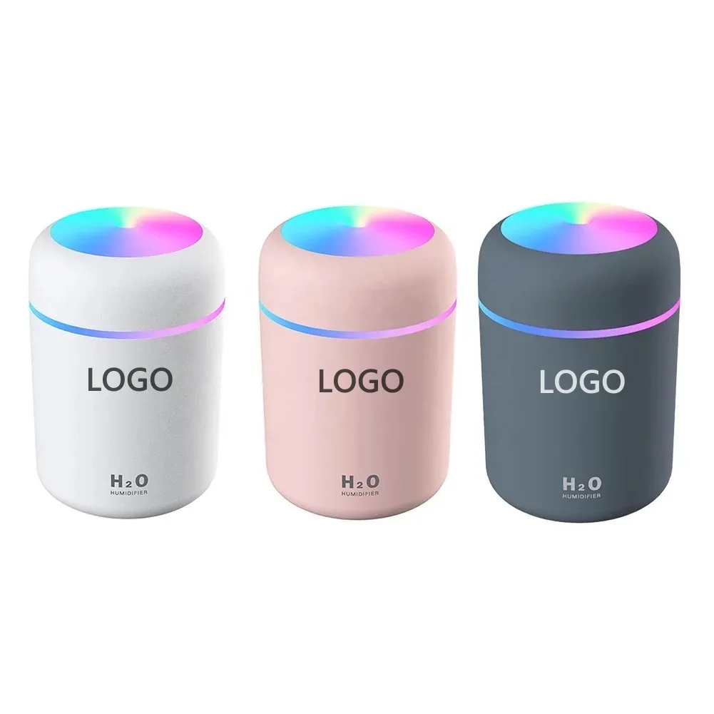 미니 USB 휴대용 가습기 2 in 1 쿨 미스트 H2O H20 가습기 300ml 스마트 자동차 가습기 CE RoHS