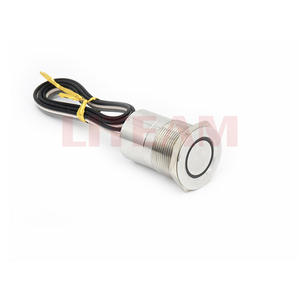Interruttore a pulsante in metallo momentaneo da 22mm 19mm 16mm con interruttore a pulsante in metallo Ip67 interruttore a Led per luce Touch 3v 30v - Product Image 2